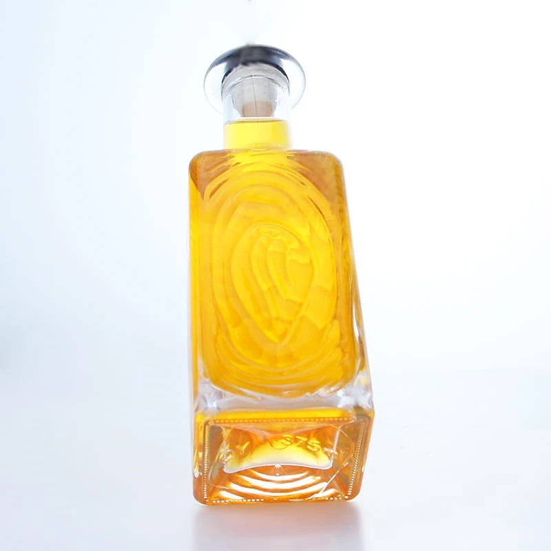 new design engraving whiskey gin bottle 100ml 