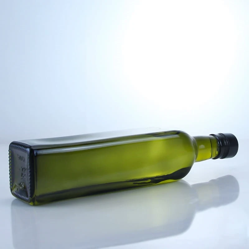 hot sale square green olive bottle 250ml 500ml 700ml 1000ml