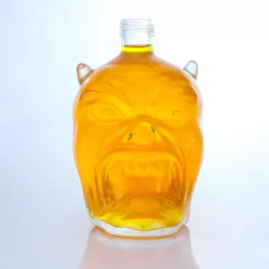 413-700ml monster head heavy glass bottle with screw cap