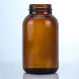 amber chemistry and pharmaceuticals bottles in stock